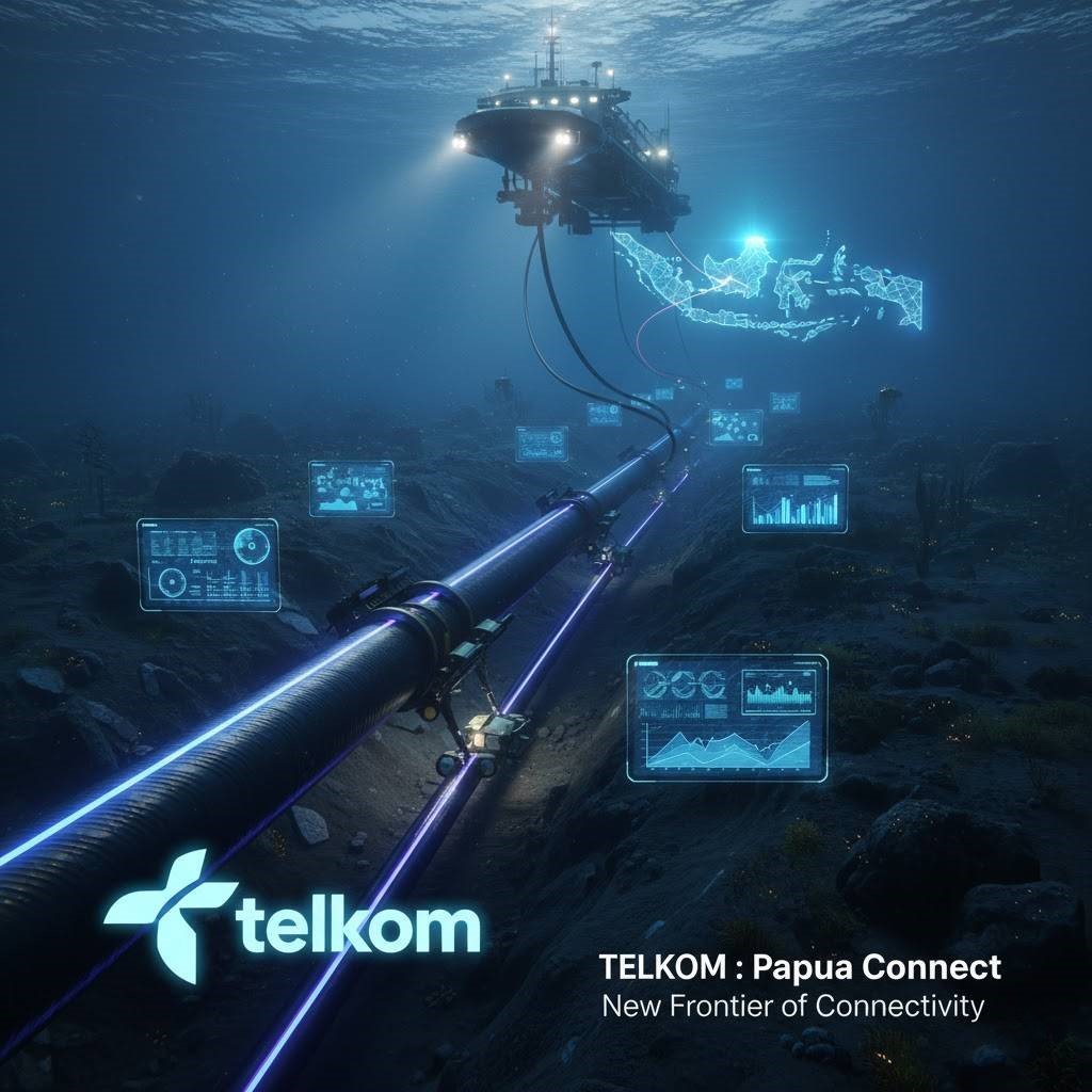 Telkom Bangun Kabel Laut Baru ke Papua Selatan, Ini Jalur dan Dampaknya