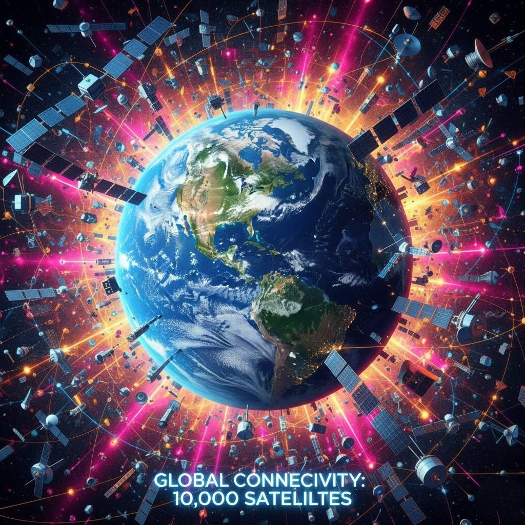 Bumi Dikepung Starlink: 10.000 Satelit Mengitari Planet Kita