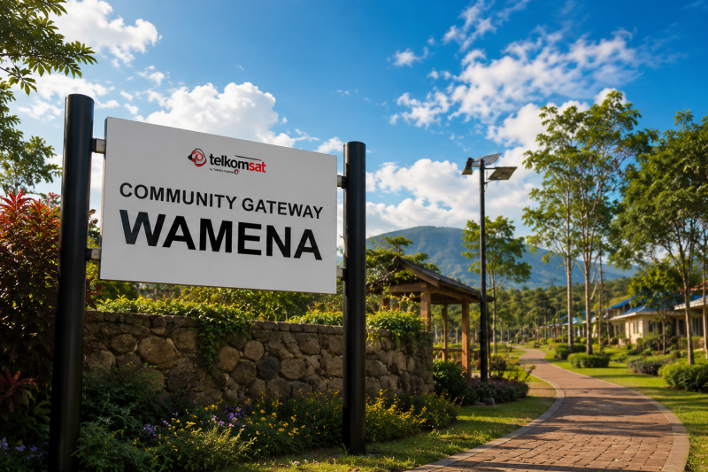 Gerbang Internet Wamena Bikin Koneksi Papua Pegunungan Stabil