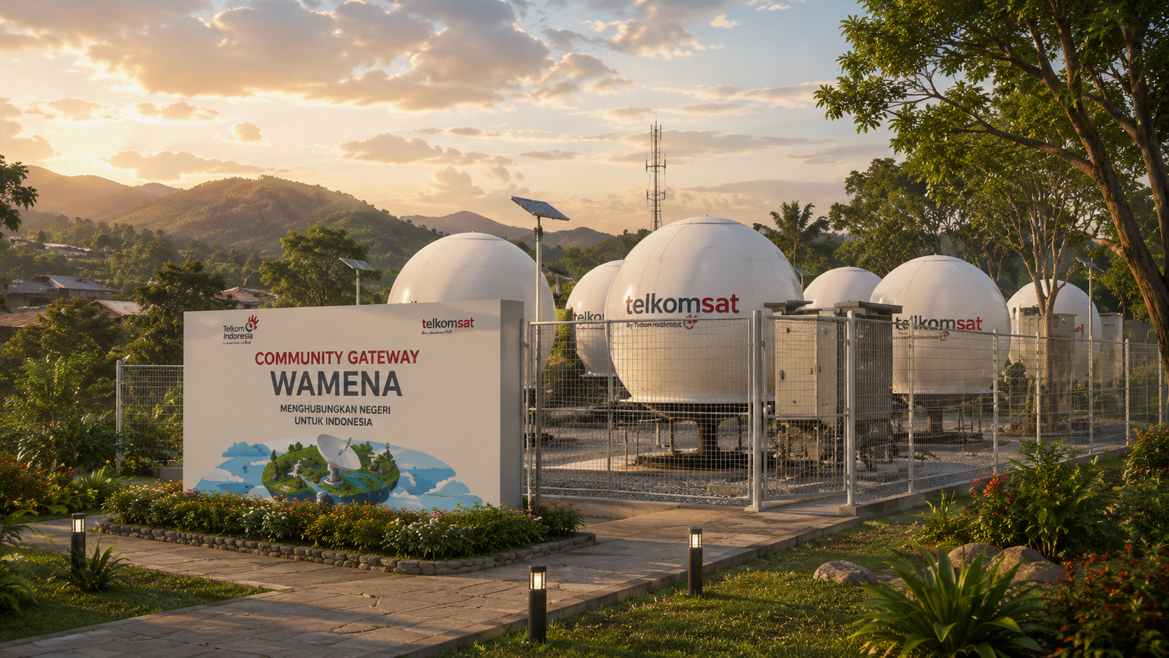 Gerbang Internet Wamena Bikin Koneksi Papua Pegunungan Stabil